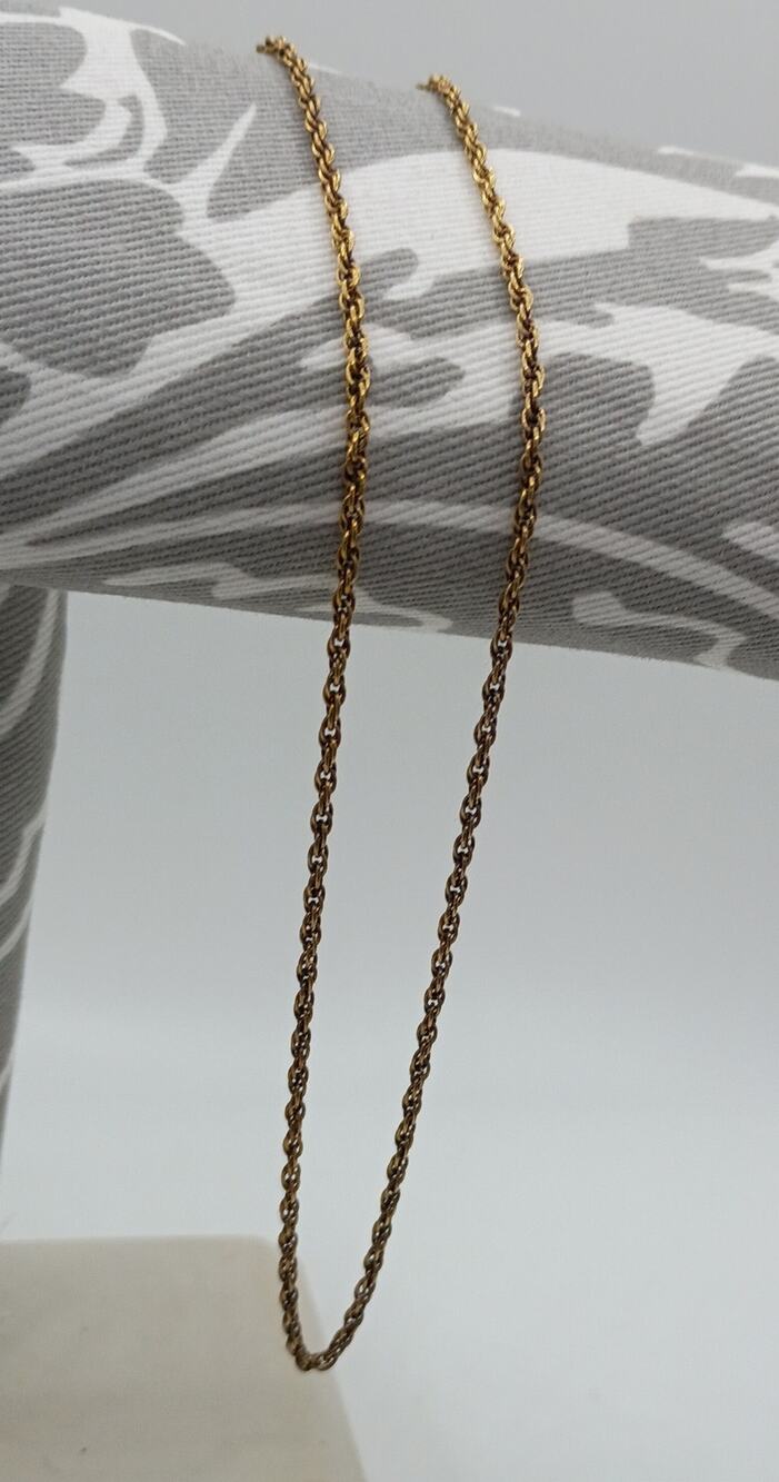 Vintage 12K Gold Filled Chain Necklace 16"